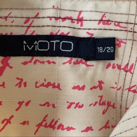 Moto Boys Casual Button Up Yellow Shirt  18/20 - Picture 6 of 11